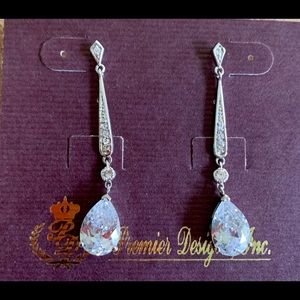 Premier Design cubic zirconia drop earrings